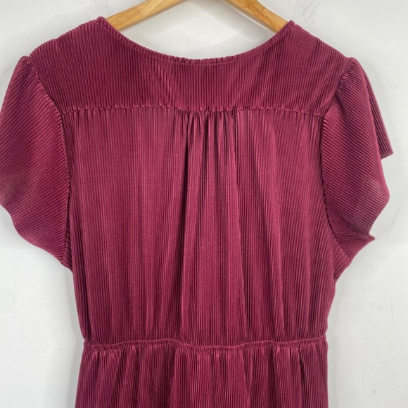 Baltic Born Athena Pleated Velvet Maxi Dress XXXL Short Sleeve Bridesmaid Boho - Picture 7 of 13